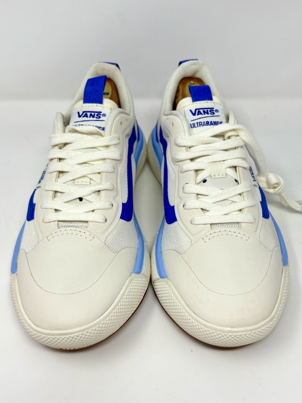 Vans UltraRange EXO Sneakers True Blue Marshmallow White Lace Up Shoes Size 6.5 - Picture 4 of 9